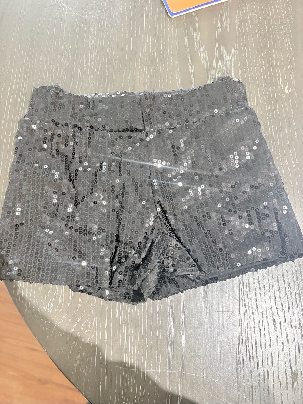 Spirit Black Sequin Bike Shorts